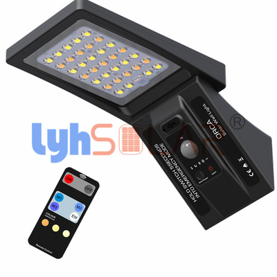 Luci solari nere da 3W per esterni con lente PC Tipo II Angolo del fascio luminoso