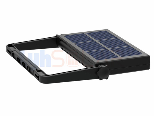 Lampade a inondazione solare a forma di tampone nero all'aperto Oltre 1000Lm Con approvazione CE RoHS