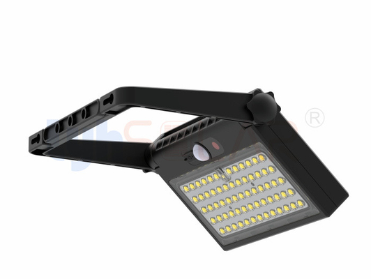 Lampade a inondazione solare a forma di tampone nero all'aperto Oltre 1000Lm Con approvazione CE RoHS