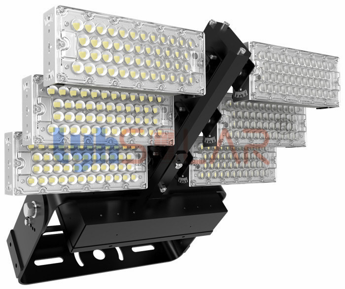 Alto campo di football americano all'aperto nero luminoso 720W che accende la luce di sport con IP67 impermeabile per il campo di calcio