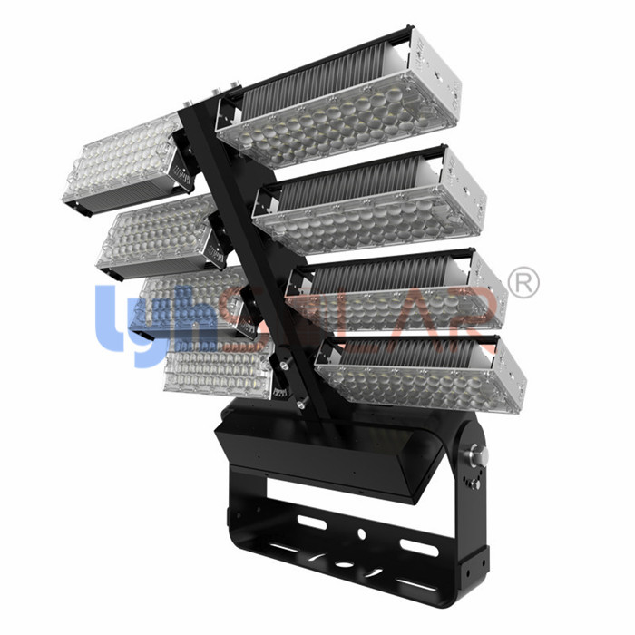 Lo stadio nero del cortile 960W accende 3000-6000k con polvere che ricopre l'anti corrosione UV ed anti